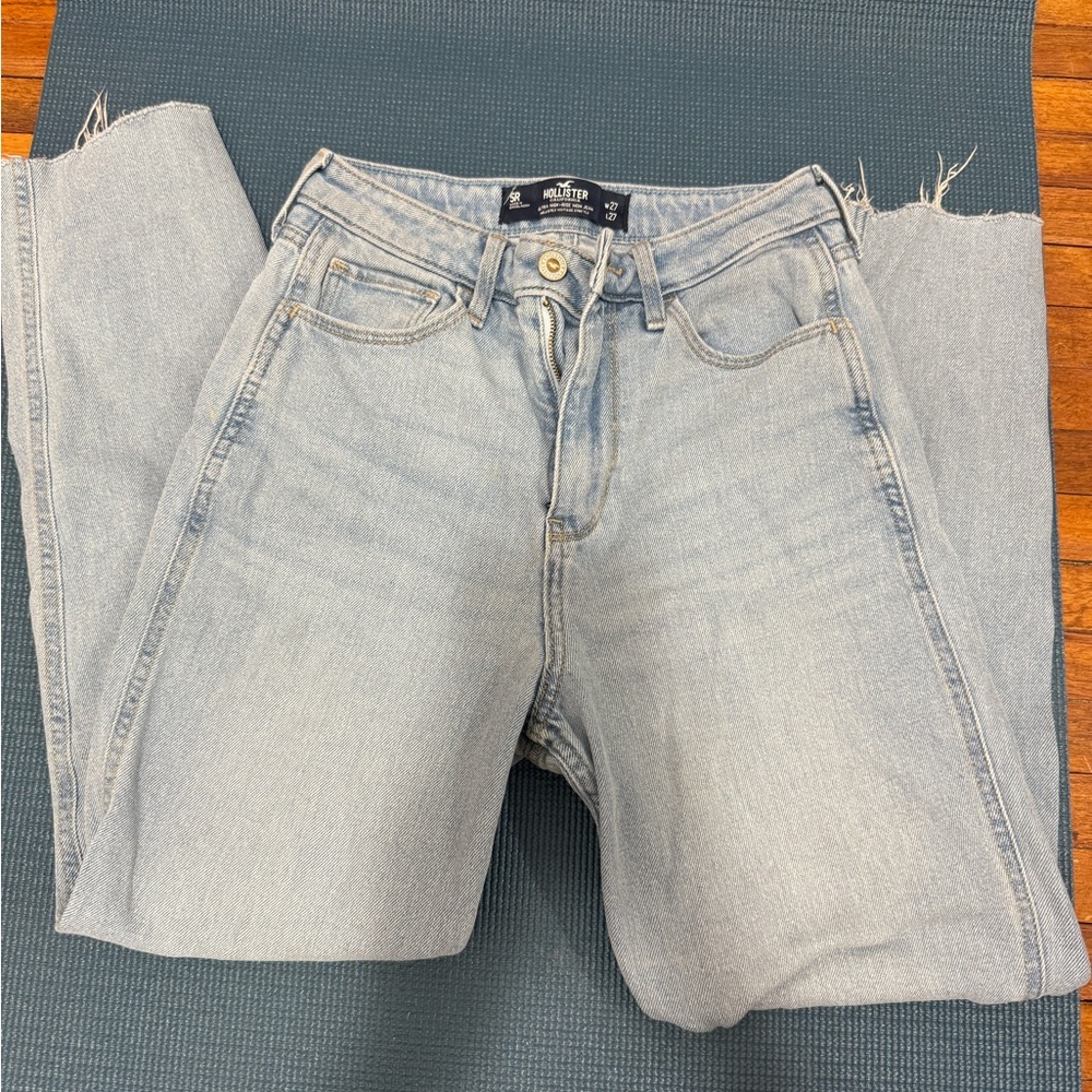 Hollister Light Blue Straight Leg Jeans